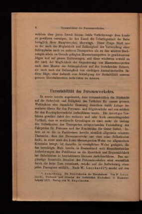 Unrentabilität des Personenverkehrs.