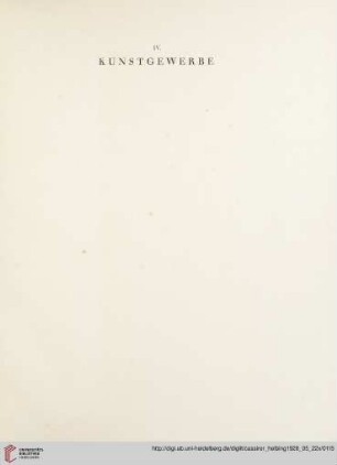 IV. Kunstgewerbe (Nr. 264-270)