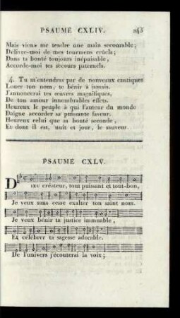 Psaume CXLV.