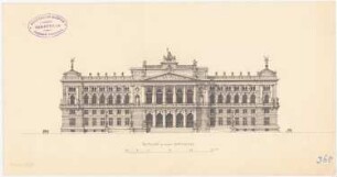 Rathaus: Vorderansicht 1:200