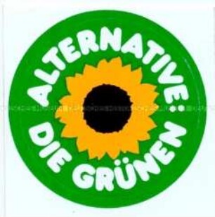 Wahlkampf-Aufkleber der Grünen
