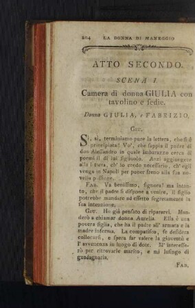 Atto Secondo.