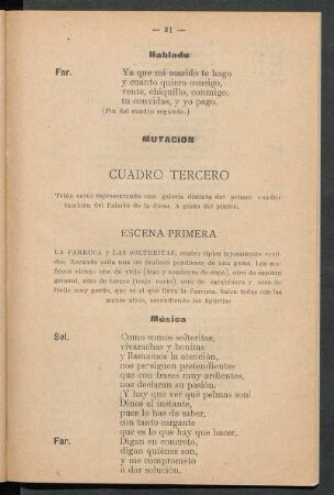 Cuadro tercero - [En vísperas de boda...]