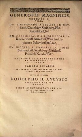 Epistolarum philosophicarum: medicinalium ac chymicarum a summis nostrae aetatis philosophis ac medicis exaratarum, volumen : opus, cum ob remediorum saluberrimorum copiam; tum ob variam doctrinam, ac varii generis difficilium & obscurarum quaestionum explicationem ... necessarium