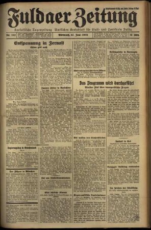 Ausgabe vom Mittwoch, den 12. Juni 1935.