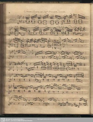 Sonata Quarta del Sig:re Francesco Durante.