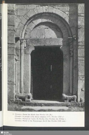 Giornico. Portal der Kirche San Nicolao (12. Jh.)