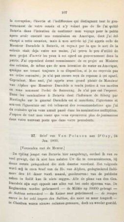 37. Brief van Van Polanen aan D'Ozy, 24 Jan. 1809