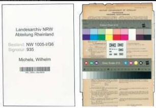 Entnazifizierung Wilhelm Michels , geb. 27.07.1913 (Studienassessor)