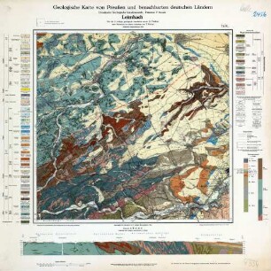 2456 [4334] Leimbach, Geologische Karte von Preußen und benachbarten deutschen Ländern