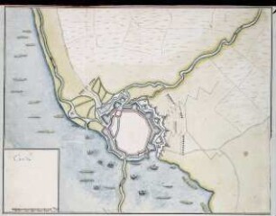 WHK 5 Französisch-Holländischer Krieg von 1672-1678: Plan der Belagerung von Condé, 1676