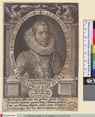 Albertus D.G. Archidux Austriae, Dux Burgundiae, Belgic. Provinc. Gubernator