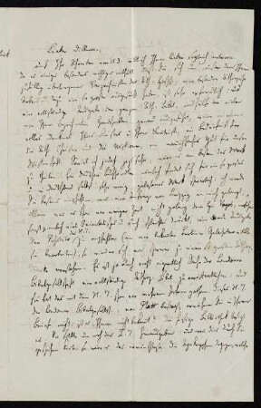 Nr. 1: Brief von Heinrich Ewald an August Dillmann, Tübingen, 18.8.1847