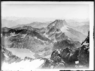 Blick von der Schesaplana auf das Rätikon