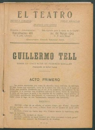 1921000500: Guillermo Tell : drama en cinco actos