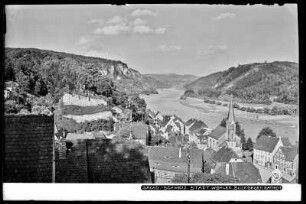 Stadt Wehlen, Blick gegen Rathen