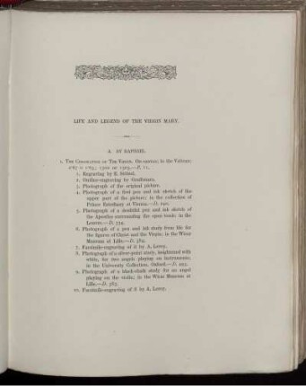 Life and Legend of the Virgin Mary