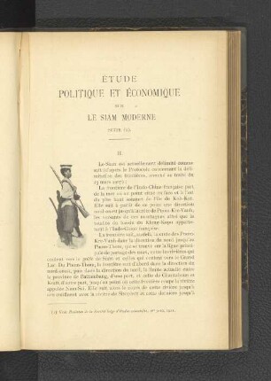 Étude Politique et Économique sur le Siam Moderne.