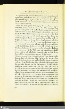 Die Überwindung der Repetition