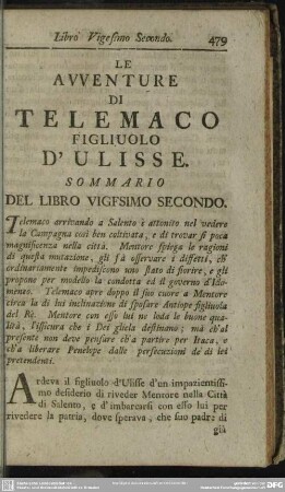 Libro Vigesimo Secondo