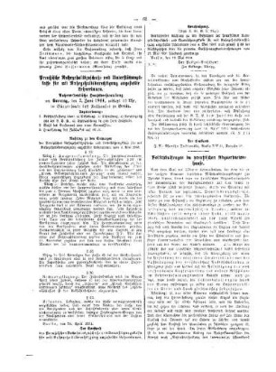 Volksschulfragen im preußischen Abgeordnetenhause