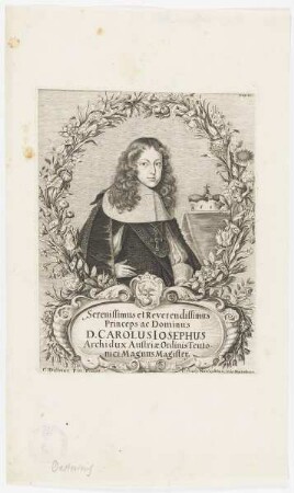 Bildnis des Carolus Iosephus von Österreich