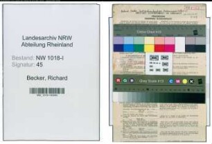 Entnazifizierung Richard Becker , geb. 17.05.1902 (Kaufmaennischer Angestellter)