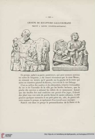 5: Groupe de sculpture gallo-romaine : trouvé à Saintes (Charente-Inférieure)