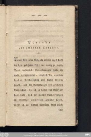 Vorrede zur zweiten Ausgabe.