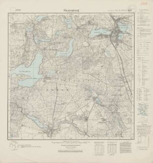 2844 (alte Nr.: 1397) Fürstenberg in Mecklenburg, Meßtischblatt (4cm - Karte)