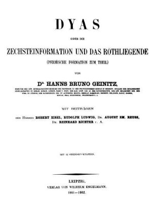 Dyas oder die Zechsteinformation und das Rothliegende