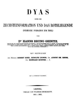 Dyas oder die Zechsteinformation und das Rothliegende