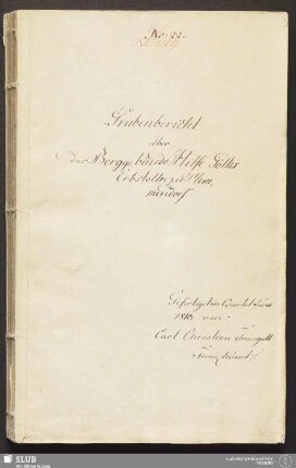 Grubenbericht über das Berggebäude Hilfe Gottes Erbstolln zu Memmendorf - 18.6048 4.