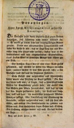 Auszug aus C. W. Hufeland's Journal der practischen Arzneykunde und Wundarzneykunst : in alphabetischer Ordnung ..., 5.. P bis T