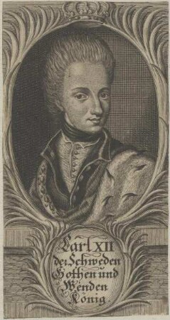 Bildnis von Carl XII., König von Schweden