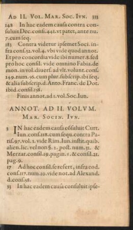 Annot. Ad II. Volum. Mar. Socin. Iun.