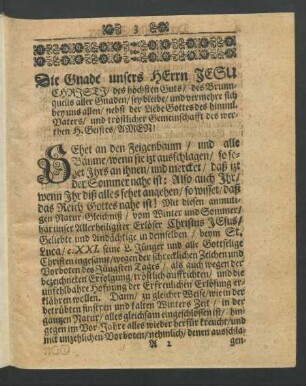 Die Gnade unsers Herrn Jesu Christi/ [...]