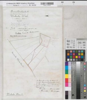 Wickede (Dortmund), Zusammenlegung Wickede, Bl. 11 Brouillonkarte II Wickede Flur 2
