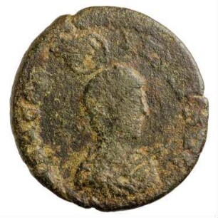 Münze, Aes 2, 378 - 383 n. Chr.