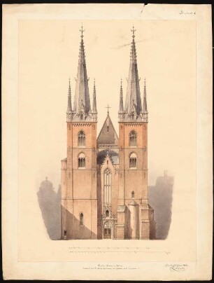 Evangelische Nikolaikirche, Brieg Restaurierung: Ansicht Turmseite