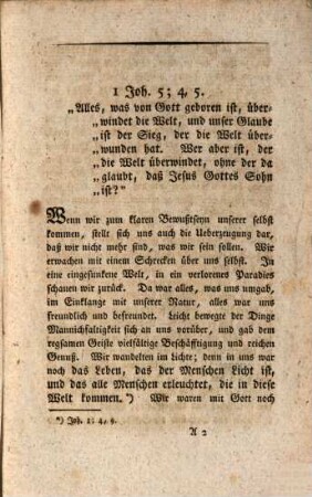 Des Glaubens weltüberwindende Kraft : Eine Predigt