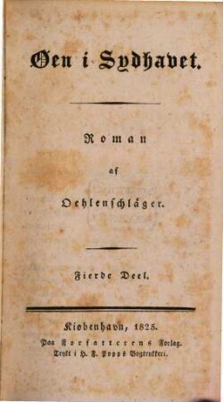 Øen i Sydhavet : Roman, 4