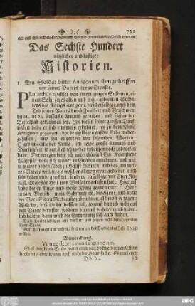 Das Sechste Hundert nützlicher und lustiger Historien.