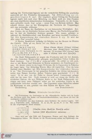 2: Mainz : Römische Inschriften