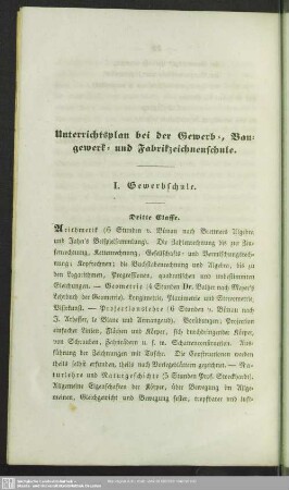 Unterrichtsplan