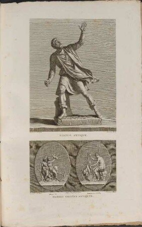 Illustrationen: Statue Antique. Pierres Gravées Antiques.