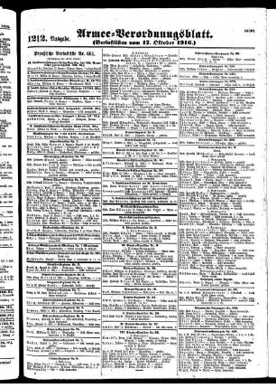 1212.Ausgabe. Dienstag, 17. Oktober 1916