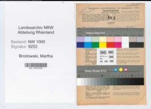 Entnazifizierung Martha Brodowski, geb. 13.05.1917 (Bueroangestellte)