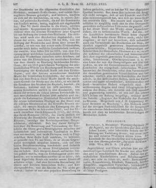 [Lotter, T. H.]: Warnungs-Beyspiele für die Jugend aus der Geschichte und dem alltäglichen Leben, oder lehrreiche Schule der Erfahrung zur Verhütung dessen, was unser unneres und äußeres Wohlseyn stören kann. Ein Lesebuch für den häuslichen u. Schul-Gebrauch von dem Hrsg. der "Beyspiele des Guten etc.". Stuttgart: Steinkopf 1829
