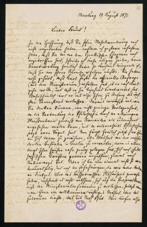 38r-39v, Brief 19: 19.08.1871